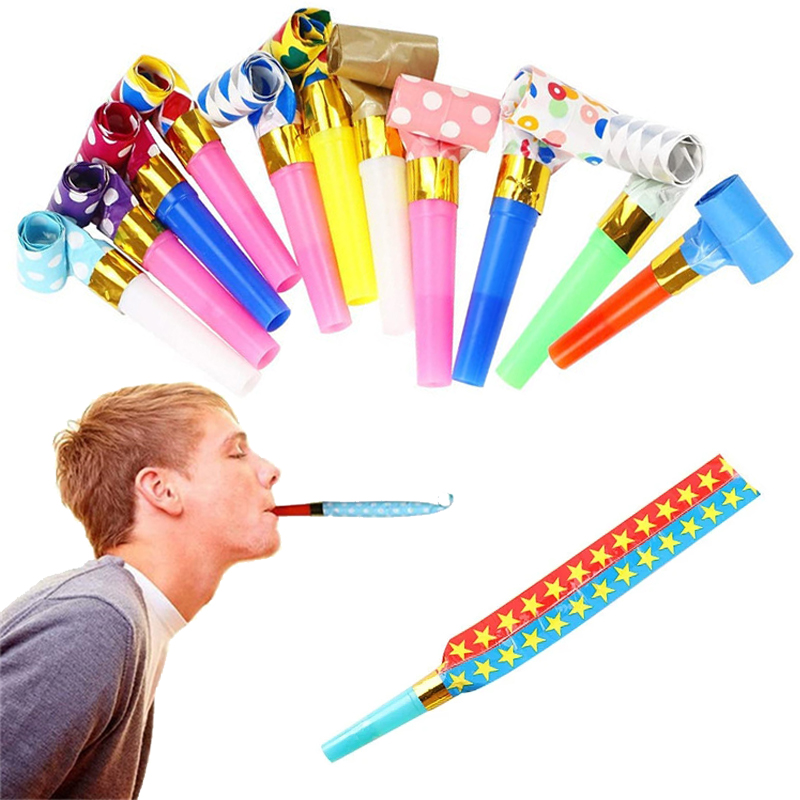 Wedding Event Supply - 10 sztuk wydmuch długi gwizdek Party