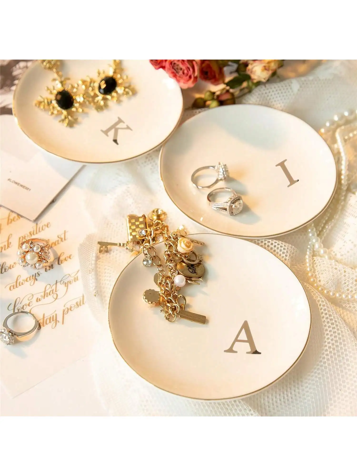 Inicjały Pierścionek Taca na b – Wedding Z recenzja i cena