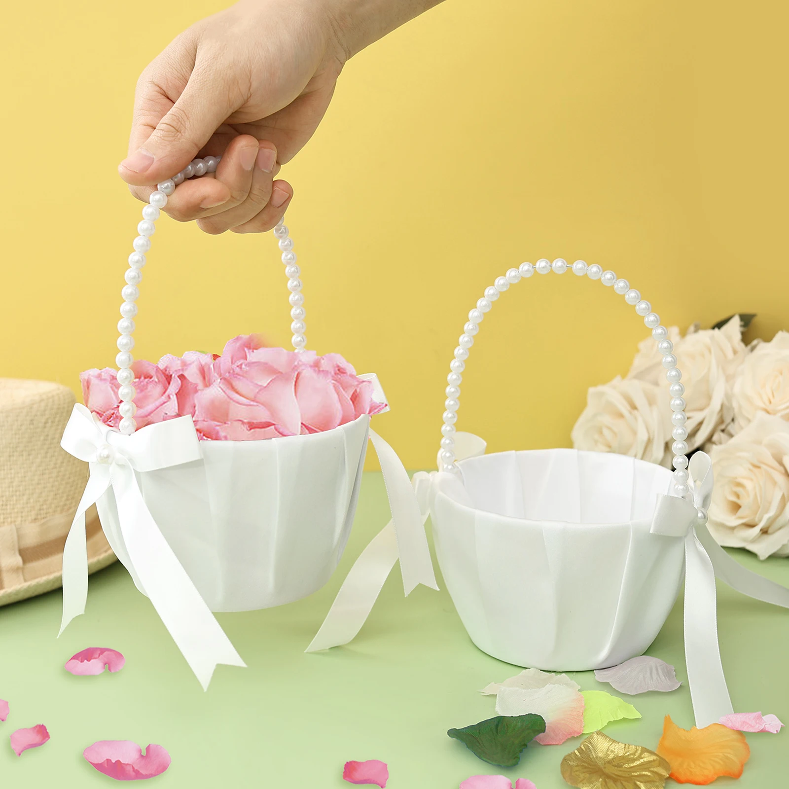 2 szt. Koszyczki dla dziewczyn – Wedding Ceremony Supply recenzja i cena