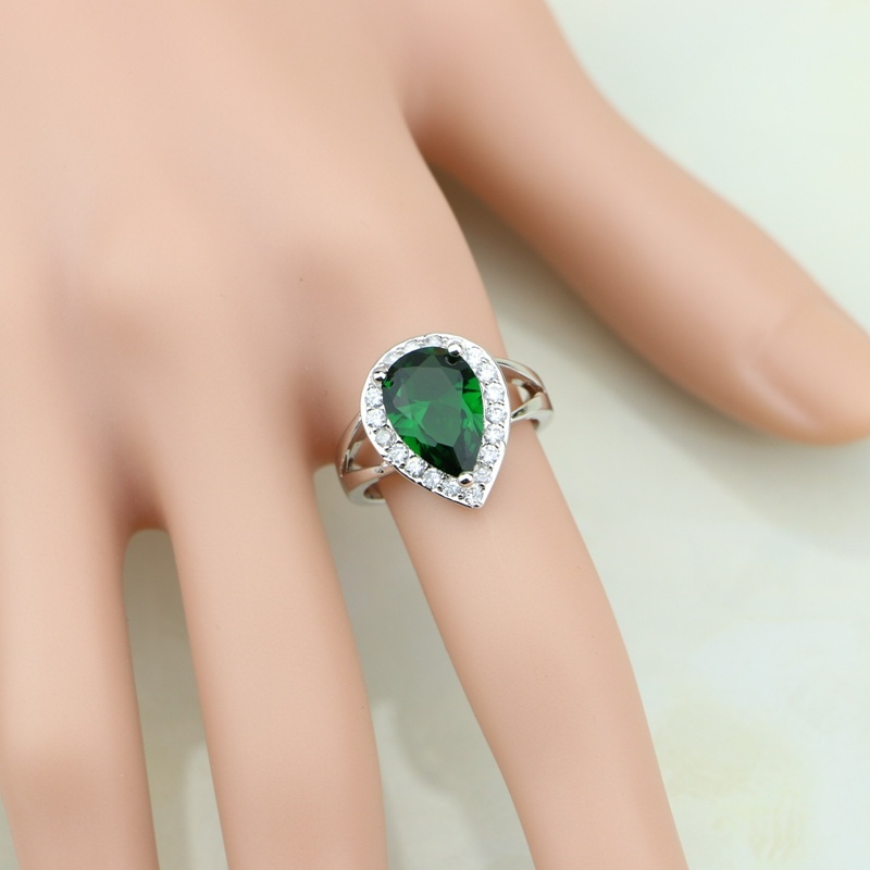 Kropla wody 925 srebrny pierśc – Wedding Z recenzja i cena